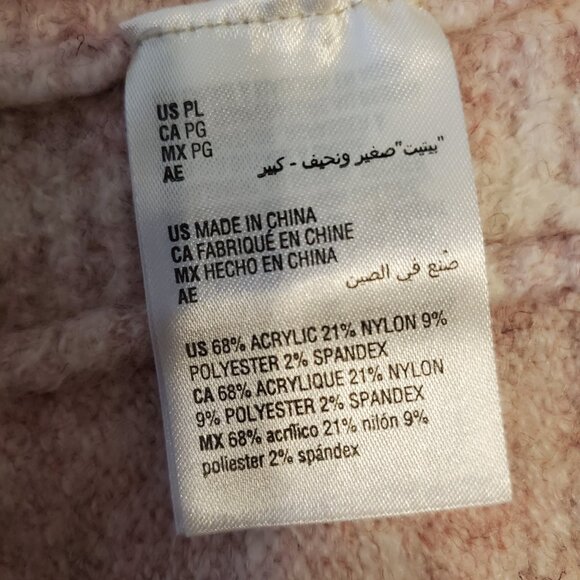 Style & Co. Womens Pink Blush Cowlneck Sweater PL - Picture 9 of 10